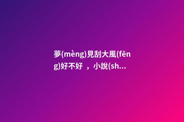 夢(mèng)見刮大風(fēng)好不好，小說(shuō)數(shù)萬(wàn)士兵操練